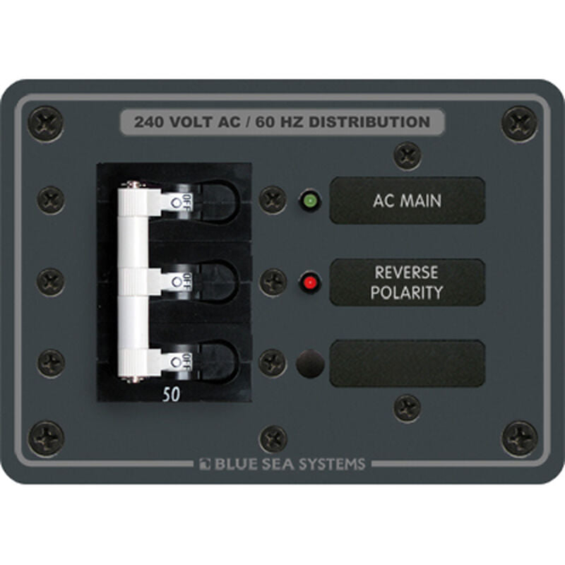 BLUE SEA SYSTEMS 120/240V AC Main Circuit Breaker Panel